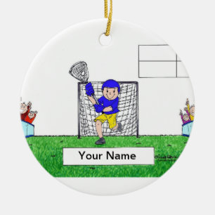 LaCrosse - Male Ceramic Ornament