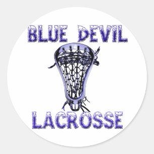 Lacrosse Mascot BlueDevil Sticker