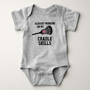 Lacrosse Mother to Be Cradle Skills Baby Bodysuit