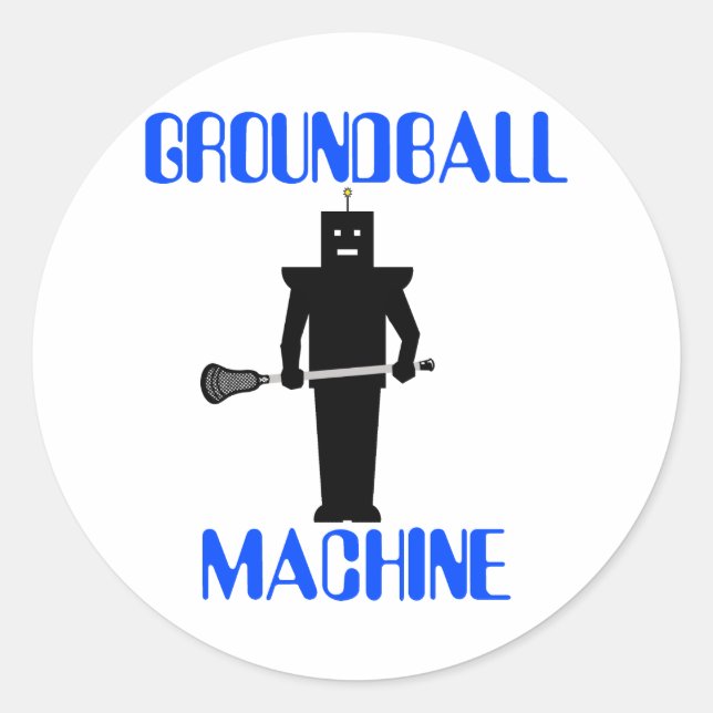 Lacrosse Motivation GroundballMachine blk Sticker (Front)