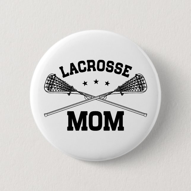 Lacrosse Mum 6 Cm Round Badge (Front)