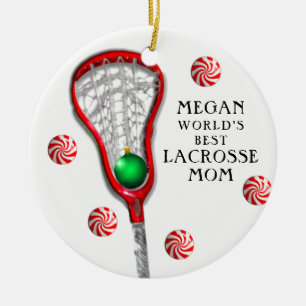 Lacrosse Mum Ceramic Ornament