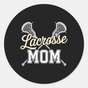 Lacrosse Mum Classic Round Sticker