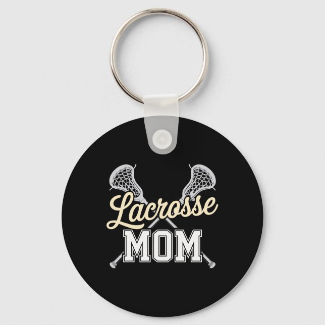 Lacrosse Mum  Key Ring (Front)