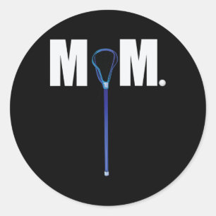 Lacrosse Mum Lax Classic Round Sticker