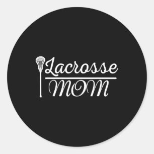 Lacrosse Mum Official Game-day Gift For Women Classic Round Sticker