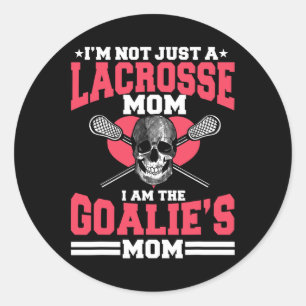 Lacrosse Mum Player Team Sport Mummy Mother's Day Classic Round Sticker