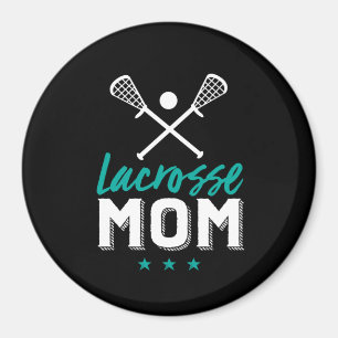 Lacrosse Mum Proud Mother of Sports Player Kid Magnet