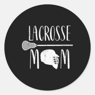 Lacrosse Mum Womens Vintage Lax Gift Shirt Classic Round Sticker
