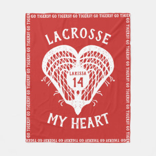 Lacrosse My Heart Fleece Blanket