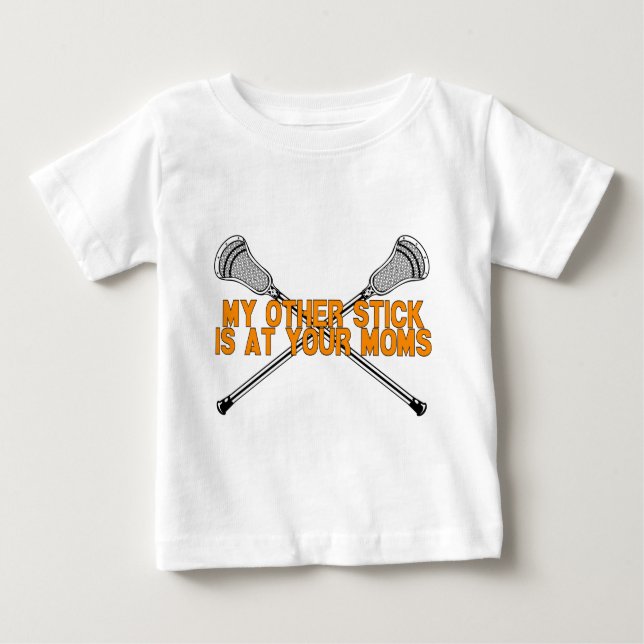 Lacrosse My Other Stick Baby T-Shirt (Front)