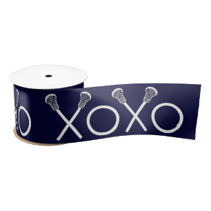 Lacrosse Navy Blue Gift Satin Ribbon