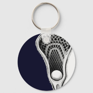 Lacrosse Navy Blue Keychain