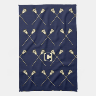 Lacrosse Navy Sports Towel