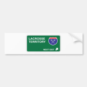 Lacrosse Next Exit Bumper Sticker