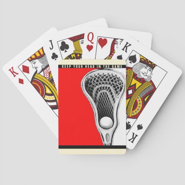 Lacrosse novelty gift playing cards (Back)