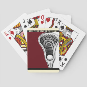 Lacrosse novelty gift playing cards