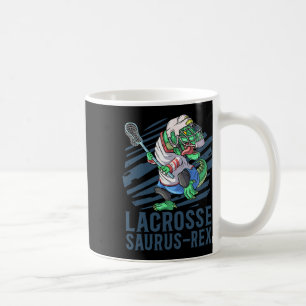 Lacrosse-o-saurus T Rex Dinosaur With Lacrosse Sti Coffee Mug