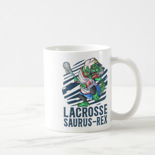 Lacrosse-o-saurus T Rex Dinosaur With Lacrosse Sti Coffee Mug