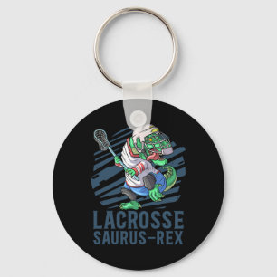 Lacrosse-o-saurus T Rex Dinosaur With Lacrosse Sti Key Ring