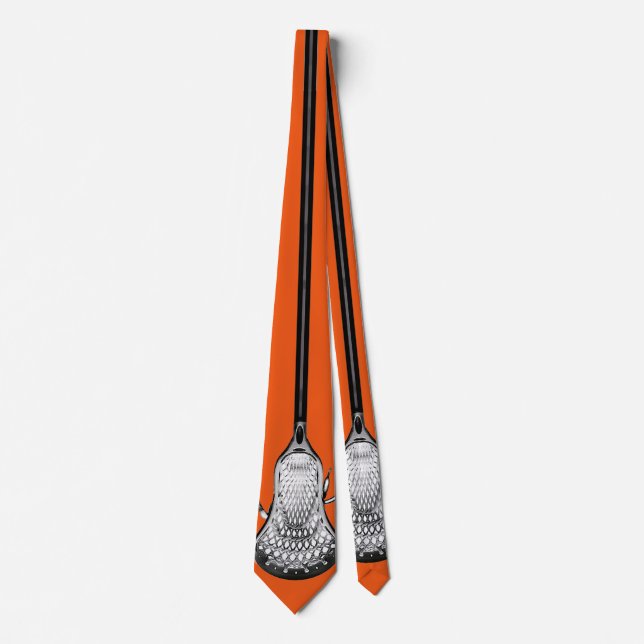 Lacrosse Orange Neck Tie (Front)