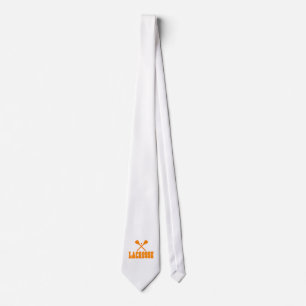 Lacrosse Orange Tie