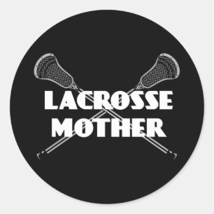 Lacrosse Parents LacrosseMother white Sticker