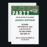 Lacrosse Party Invitation<br><div class="desc">Lacrosse themed party invites to easily customise for lacrosse player,  coach or sports team celebration.</div>