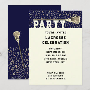 Lacrosse Party Invitations