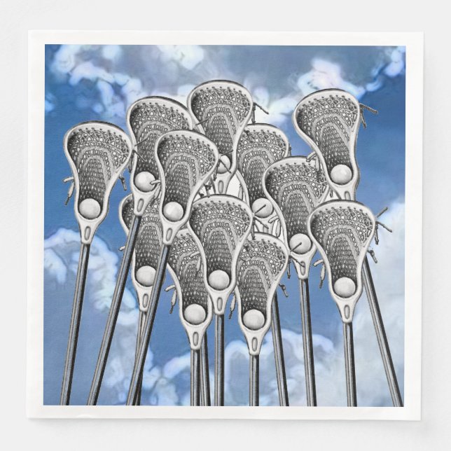 Lacrosse Party Napkin (Front)
