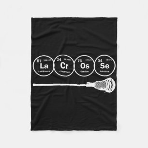 Lacrosse Periodic Table Of Elements Chemistry Fleece Blanket