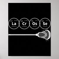 Lacrosse Periodic Table of Elements Chemistry Gift