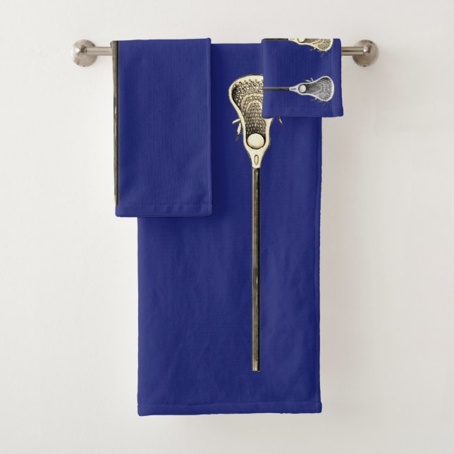 Lacrosse Player Bath Towel Set (Insitu)