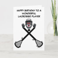Lacrosse Player Birthday