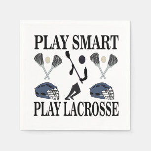 Lacrosse Player Coach Team Party Napkin