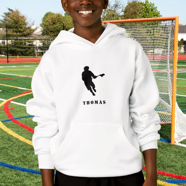 Lacrosse Player & Custom Boy's Name Sports Team (Creator Uploaded)
