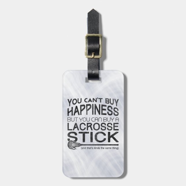 Lacrosse Player Custom Luggage Tag (Front Vertical)