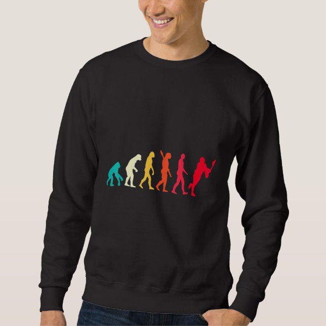 Lacrosse Player Evolution Coach Team Sweatshirt (Front)