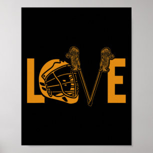 Lacrosse Player Funny Lax Sport Love Poster