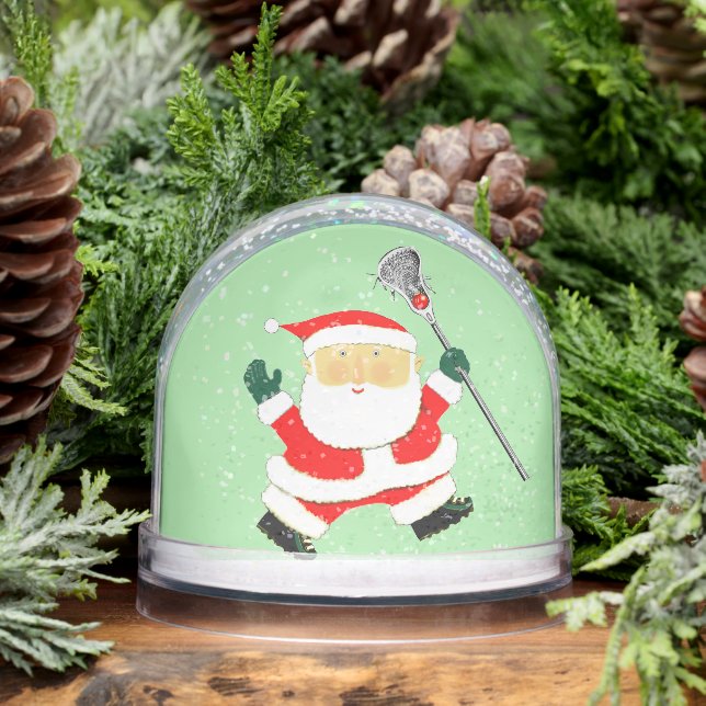 Lacrosse Player Holiday Gift Snowglobe (Winter)
