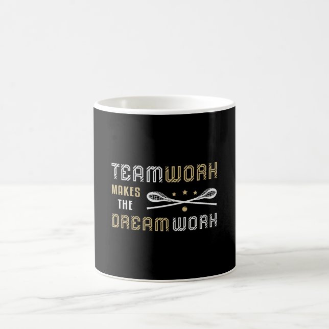 Lacrosse Player Lax Sport Teamwork Funny Gift Coffee Mug (Center)