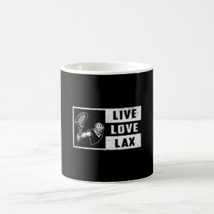 Lacrosse Player Sport Live Love Lax Funny Gift Coffee Mug