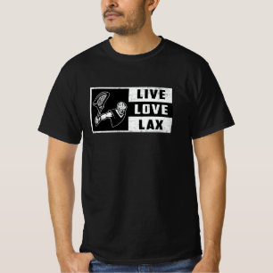 Lacrosse Player Sport Live Love Lax Funny Gift T-Shirt