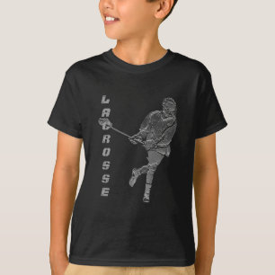Lacrosse Player T-shirt Customisable
