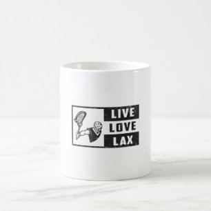 Lacrosse Player Team Live Love Lax Funny Gift Idea Coffee Mug