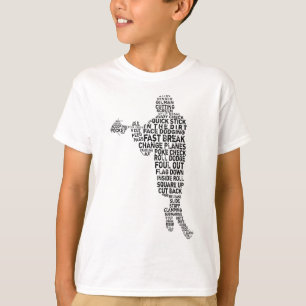 Lacrosse Player Typography T-Shirt