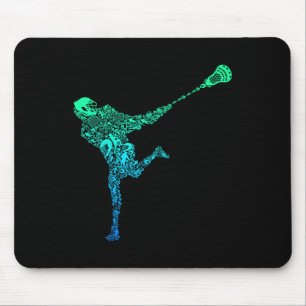 Lacrosse Player Youth Men Kids Boys Mouse Pad