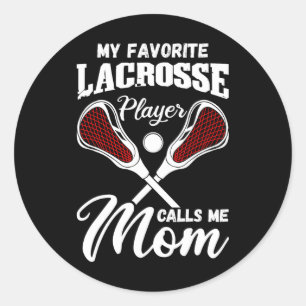 Lacrosse Quotes Field Game Sport Player Lacrosse M Classic Round Sticker