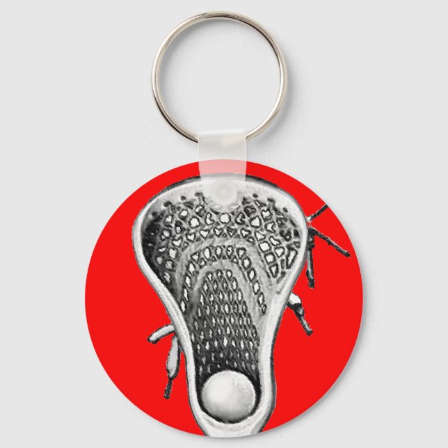 Lacrosse Red Team Key Ring (Front)