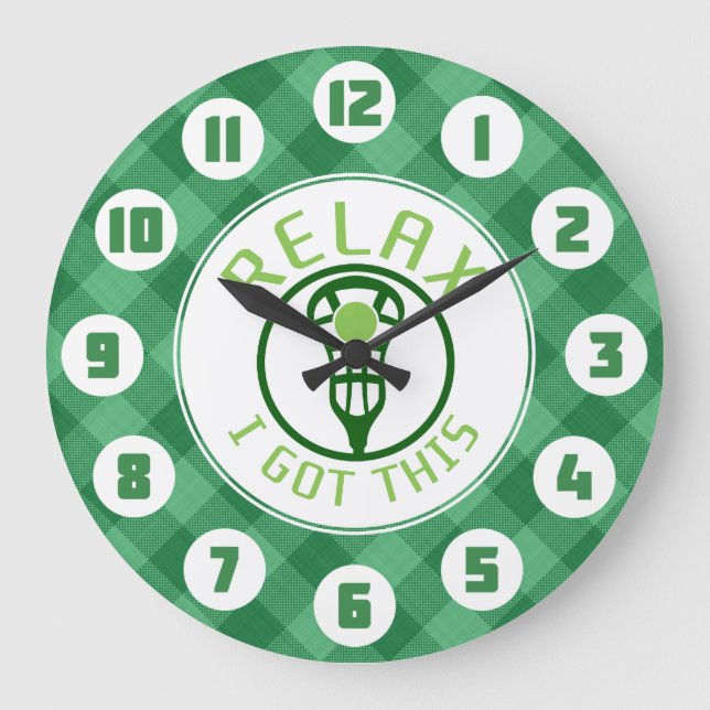 Lacrosse ReLAX I Got This Round Clock (Front)